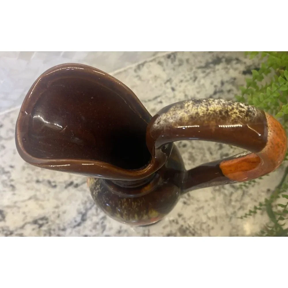 Vase Vintage Vallauris‎ France Modernist Lava Emailliert 1950/60er